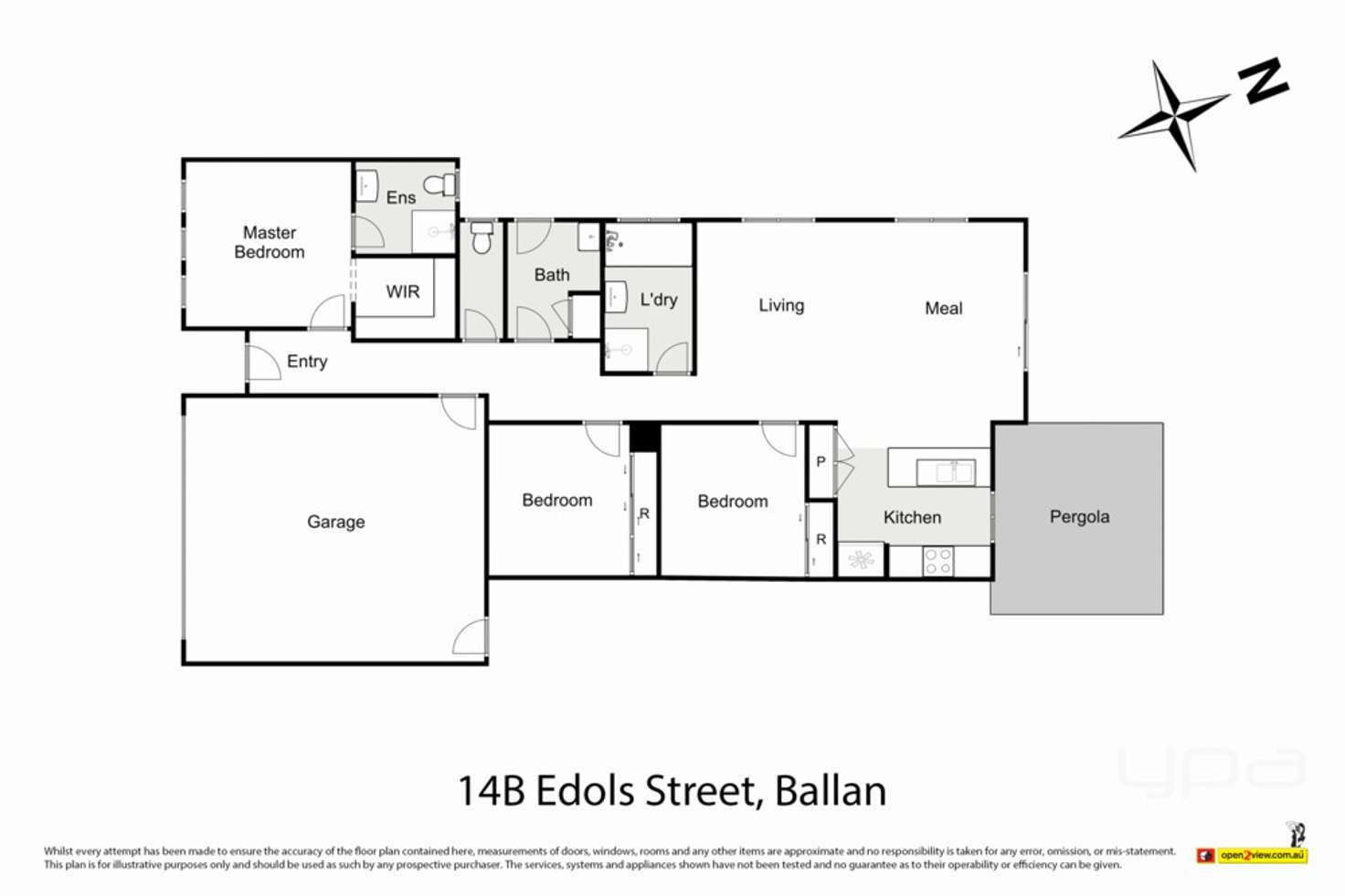 Floorplan of Homely house listing, 14b Edols Street, Ballan VIC 3342
