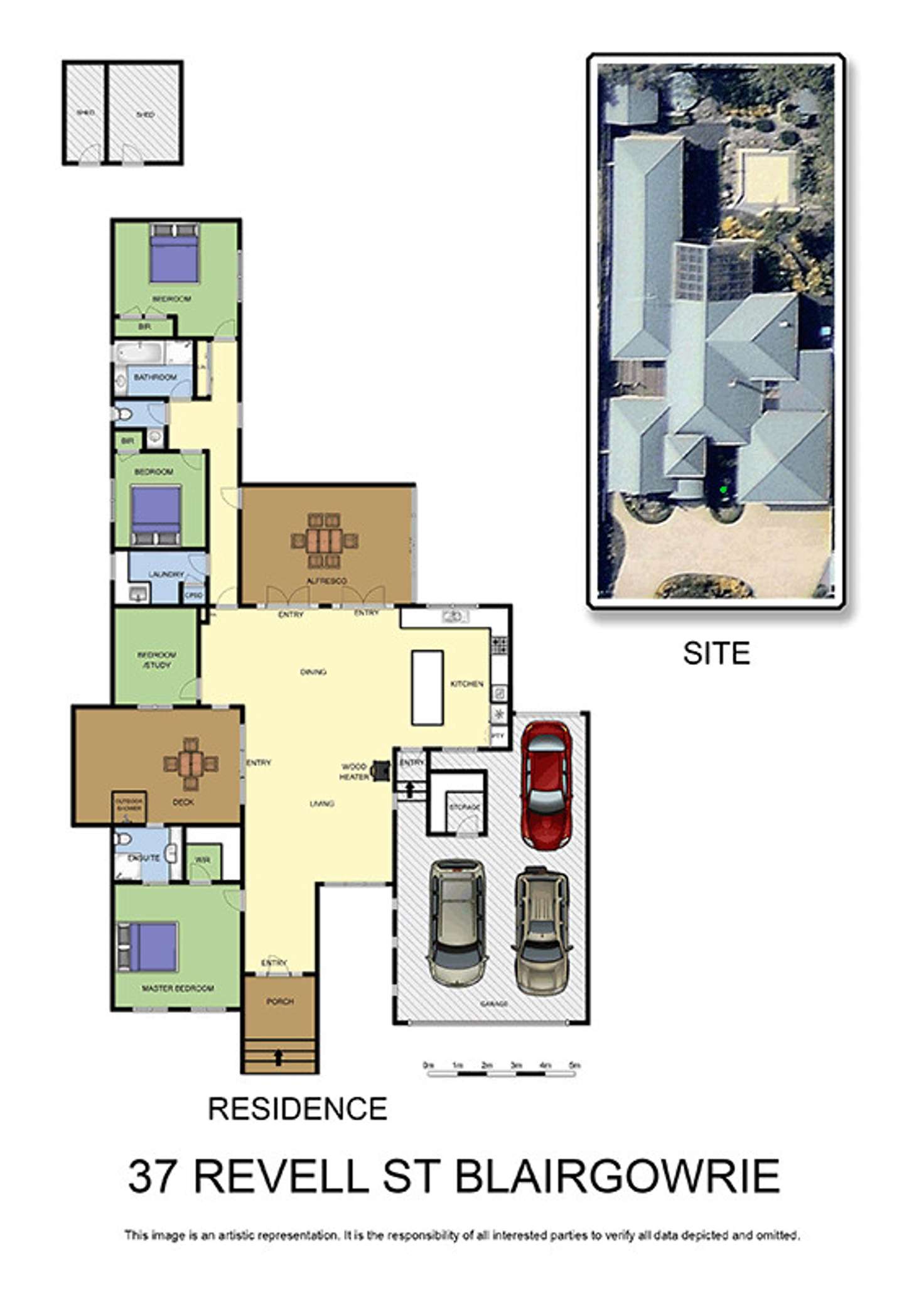 Floorplan of Homely house listing, 37 Revell Street, Blairgowrie VIC 3942