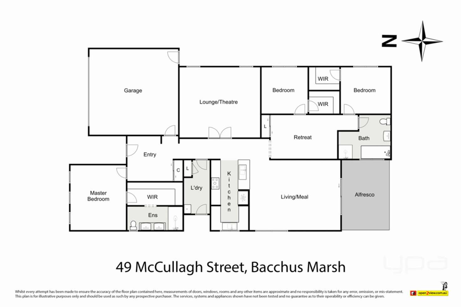 Floorplan of Homely house listing, 49 McCullagh Street, Bacchus Marsh VIC 3340