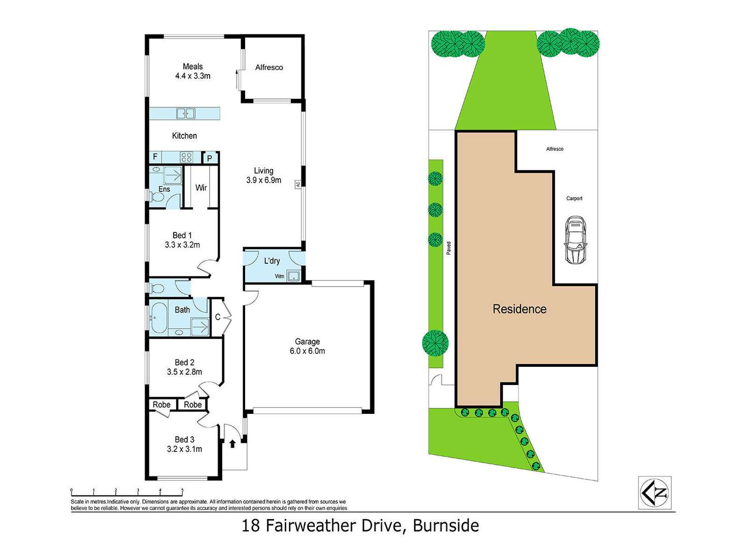 Floorplan of Homely house listing, 18 Fairweather Drive, Burnside VIC 3023