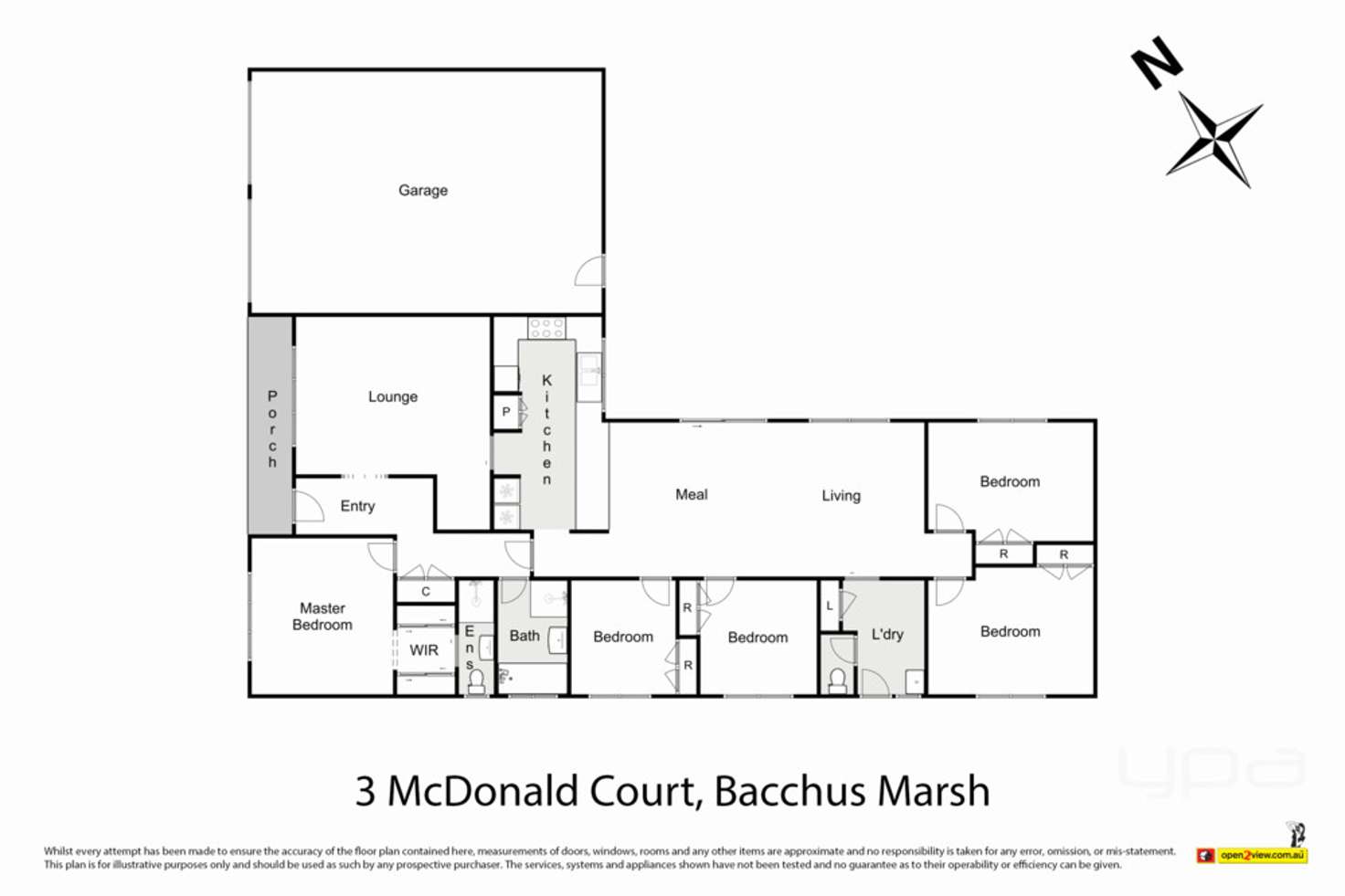 Floorplan of Homely house listing, 3 Mcdonald Court, Bacchus Marsh VIC 3340