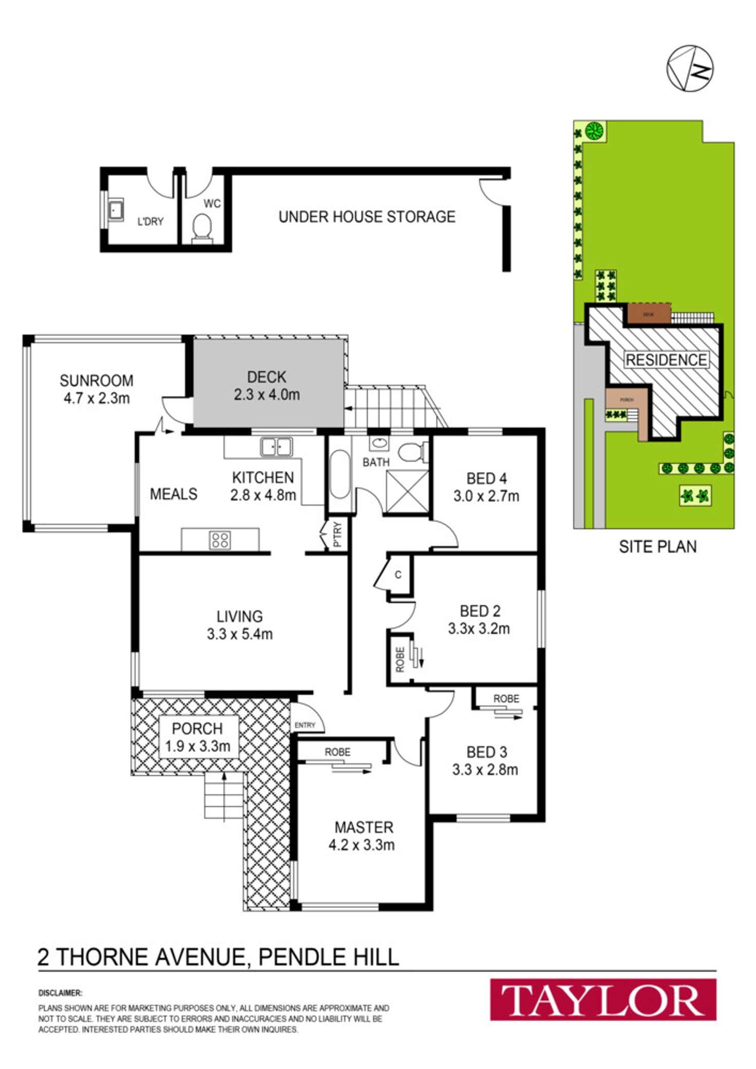 Floorplan of Homely house listing, 2 Thorne Avenue, Pendle Hill NSW 2145