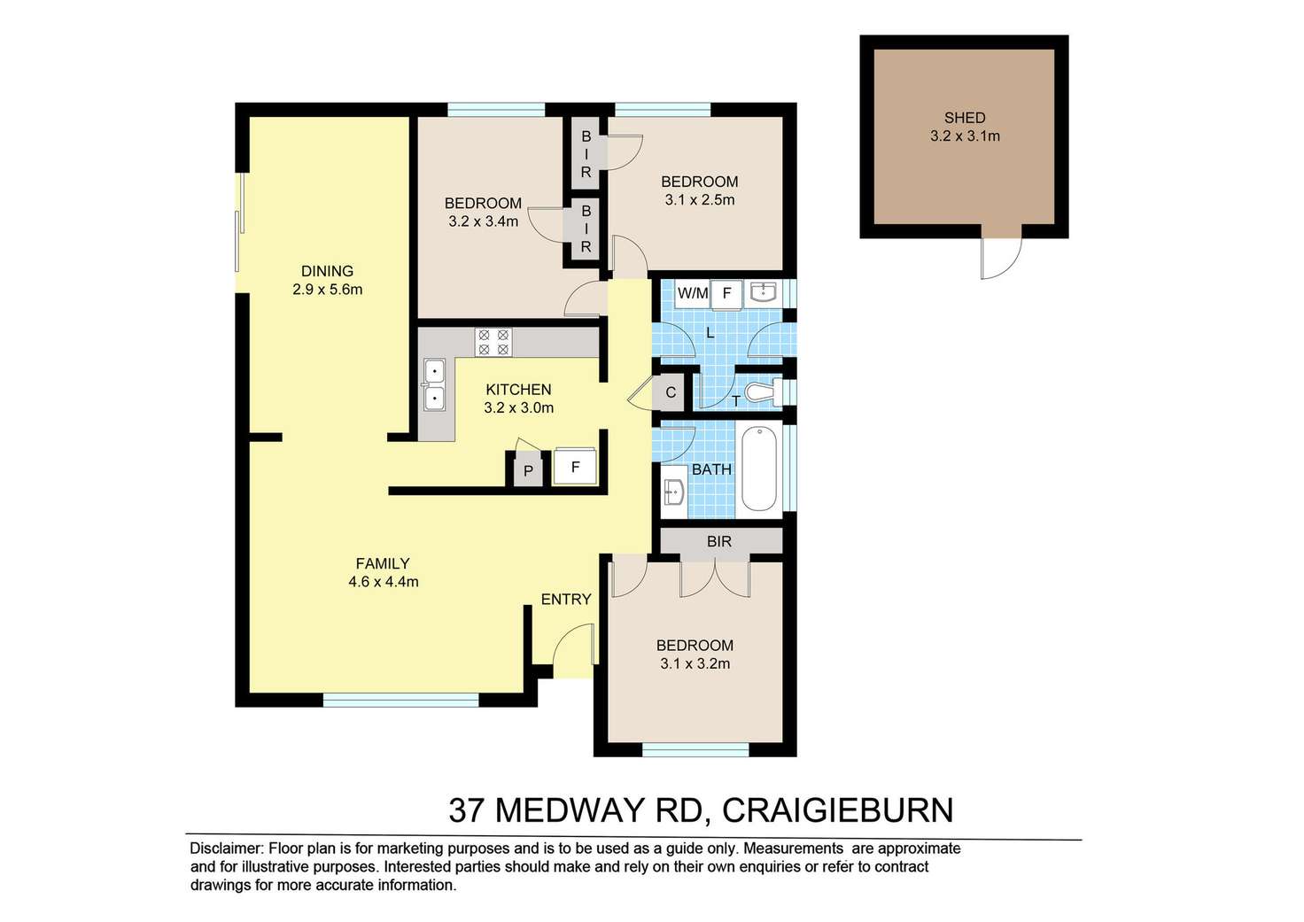 Floorplan of Homely house listing, 37 Medway Road, Craigieburn VIC 3064