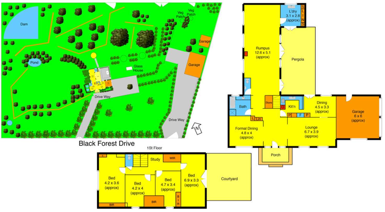 Floorplan of Homely house listing, 48 Blackforest Drive, Macedon VIC 3440