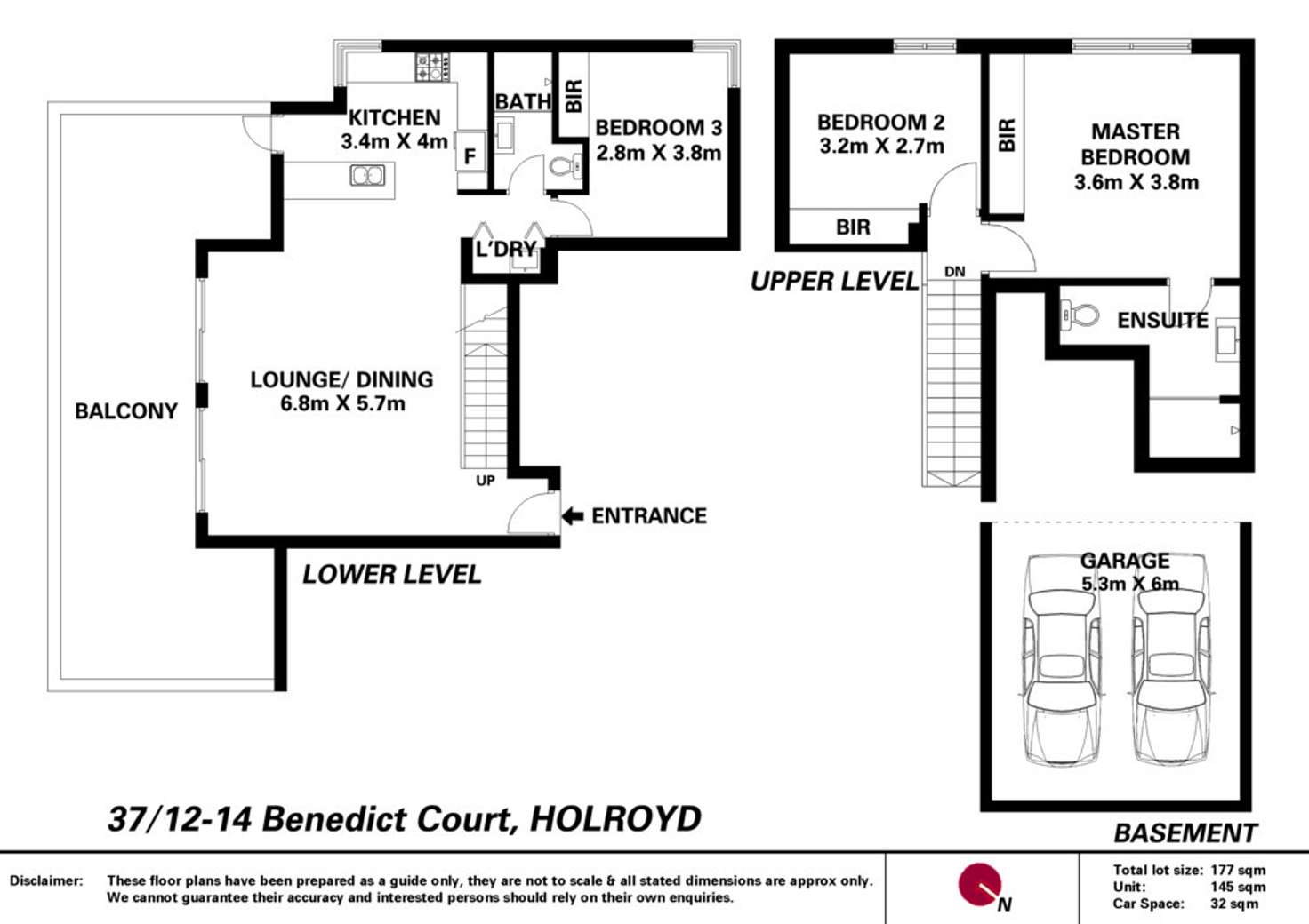 Floorplan of Homely unit listing, 37/12-14 Benedict Court, Holroyd NSW 2142