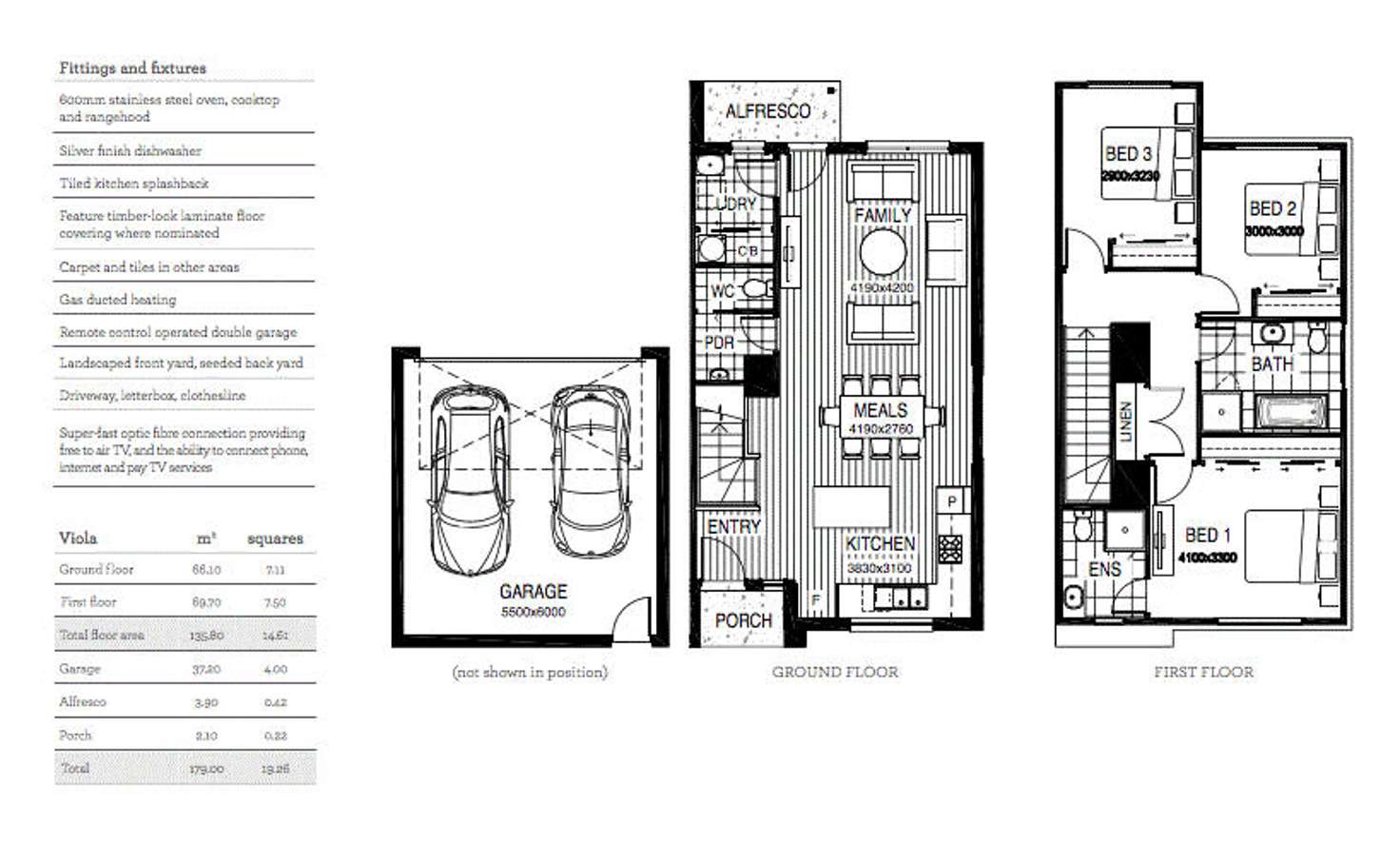 Floorplan of Homely townhouse listing, LOT 1405, 1405 Erinbank Crescent, Westmeadows VIC 3049