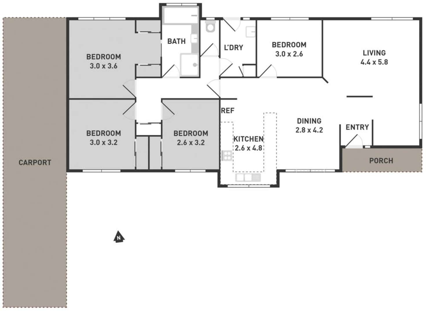Floorplan of Homely house listing, 28 Unicorn Way, Kings Park VIC 3021