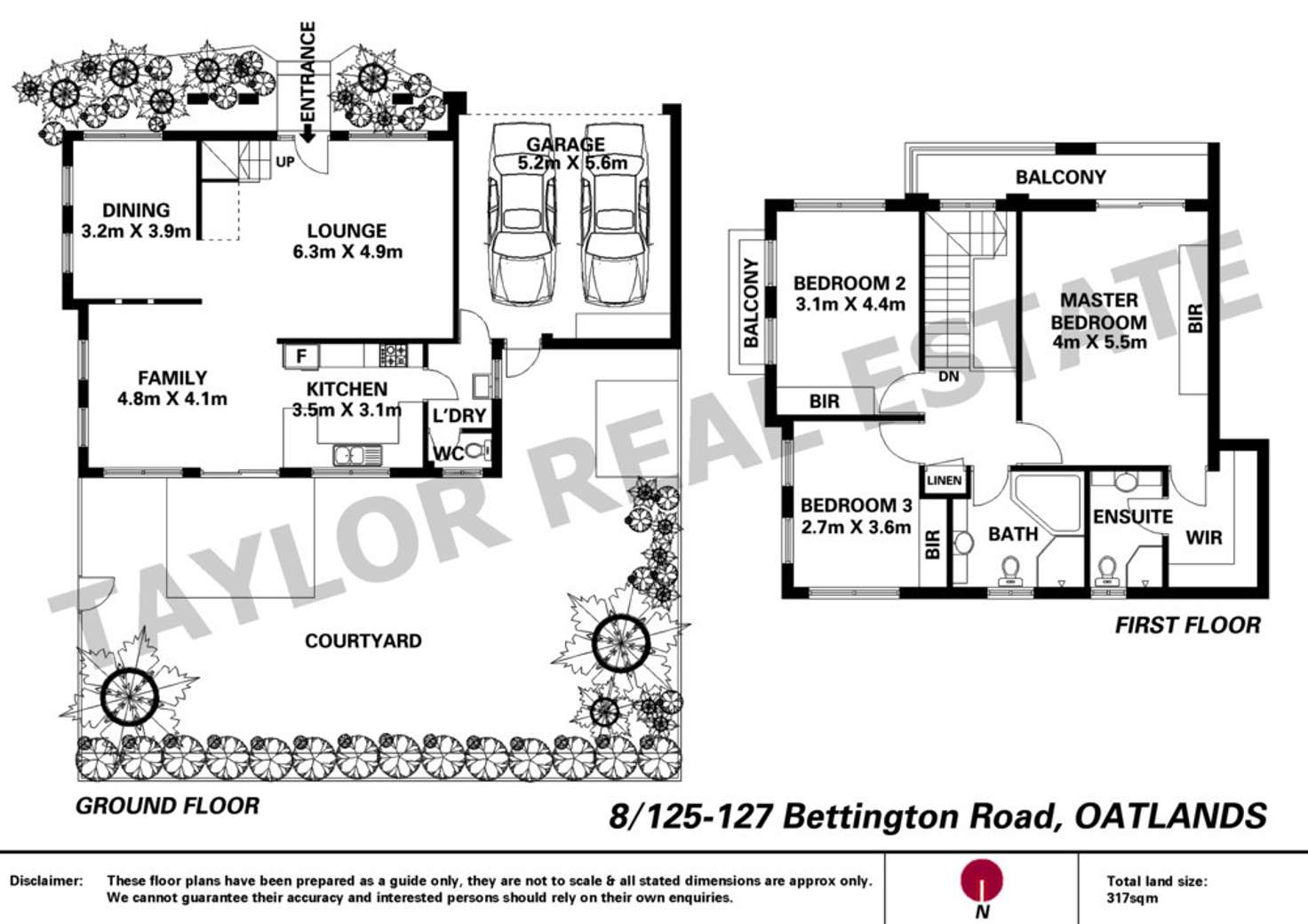 Floorplan of Homely townhouse listing, 8/125-127 Bettington Road, Oatlands NSW 2117