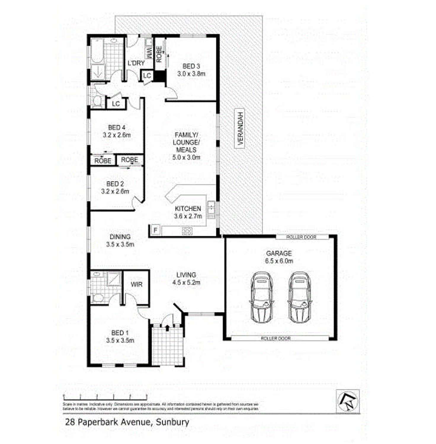 Floorplan of Homely house listing, 28 Paperbark Avenue, Sunbury VIC 3429