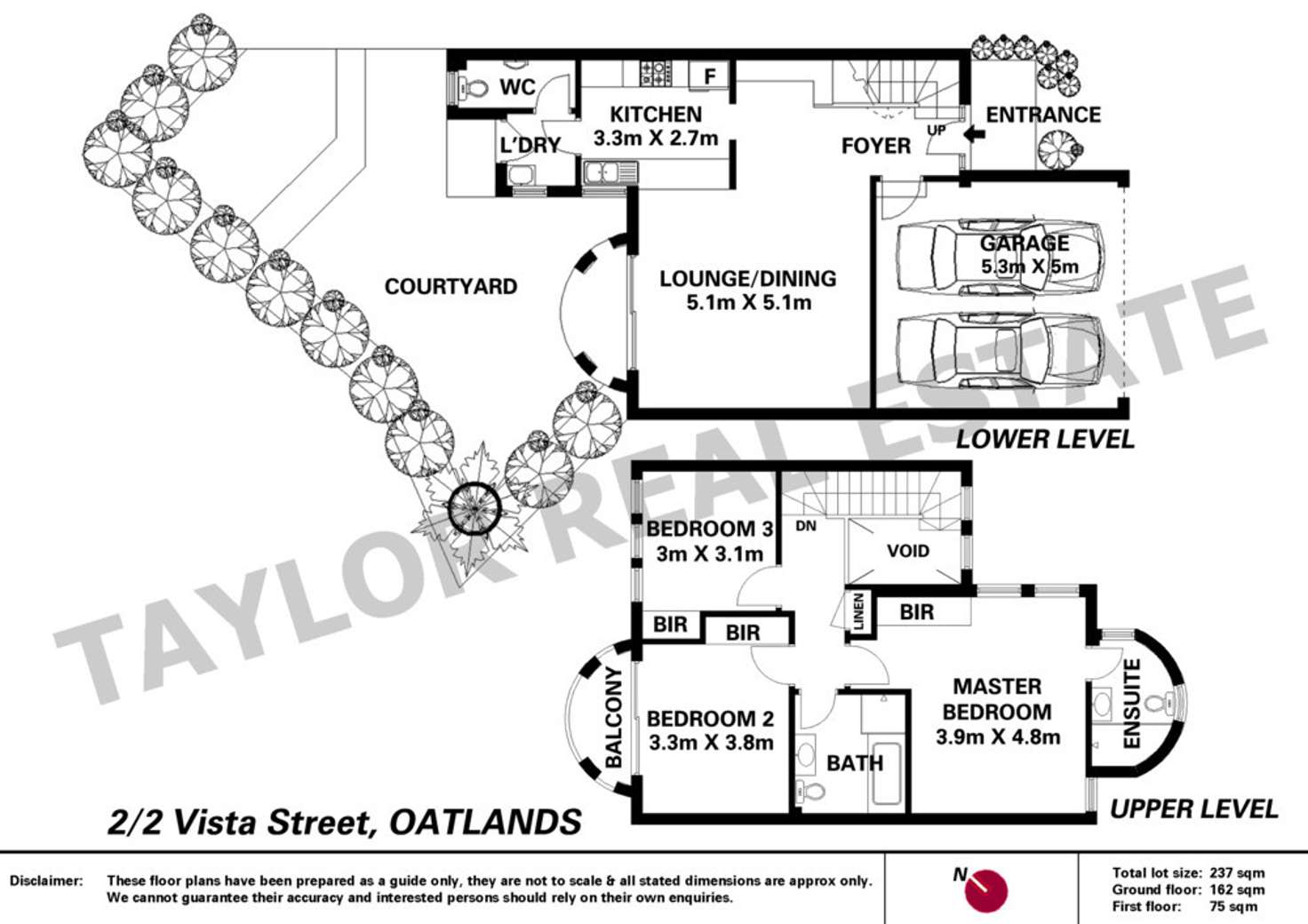 Floorplan of Homely townhouse listing, 2/2 Vista Street, Oatlands NSW 2117