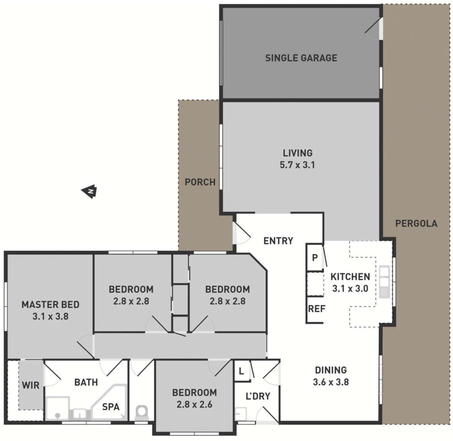 Floorplan of Homely house listing, 3 Darlington Grove, Sydenham VIC 3037