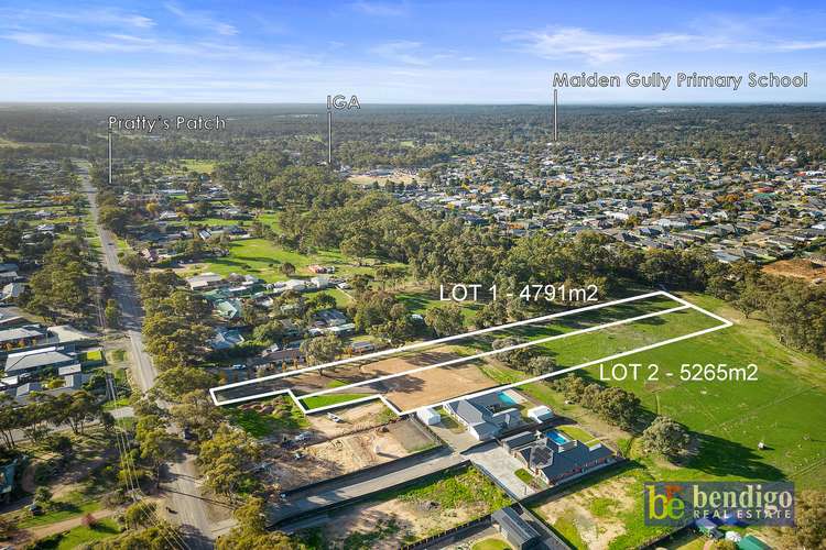 Main view of Homely residentialLand listing, LOT 1 & 2, 51A Monsants Road, Maiden Gully VIC 3551