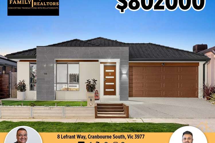Main view of Homely house listing, 8 Lefrant Way, Cranbourne South VIC 3977