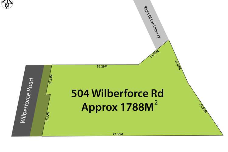 Main view of Homely residentialLand listing, 504 Wilberforce Road, Wilberforce NSW 2756