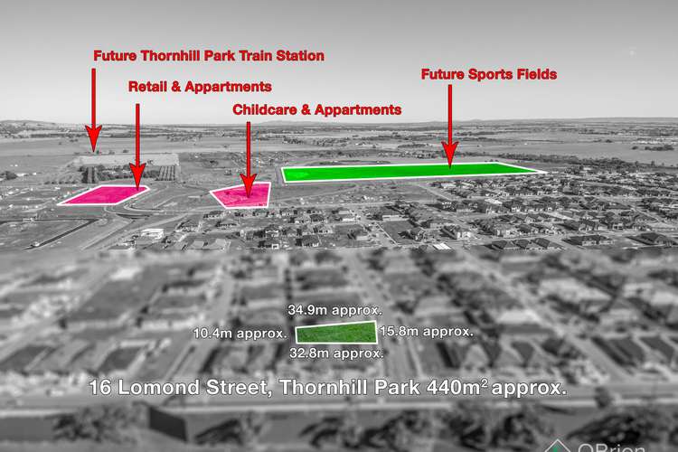 Main view of Homely residentialLand listing, 16 Lomond Street, Thornhill Park VIC 3335