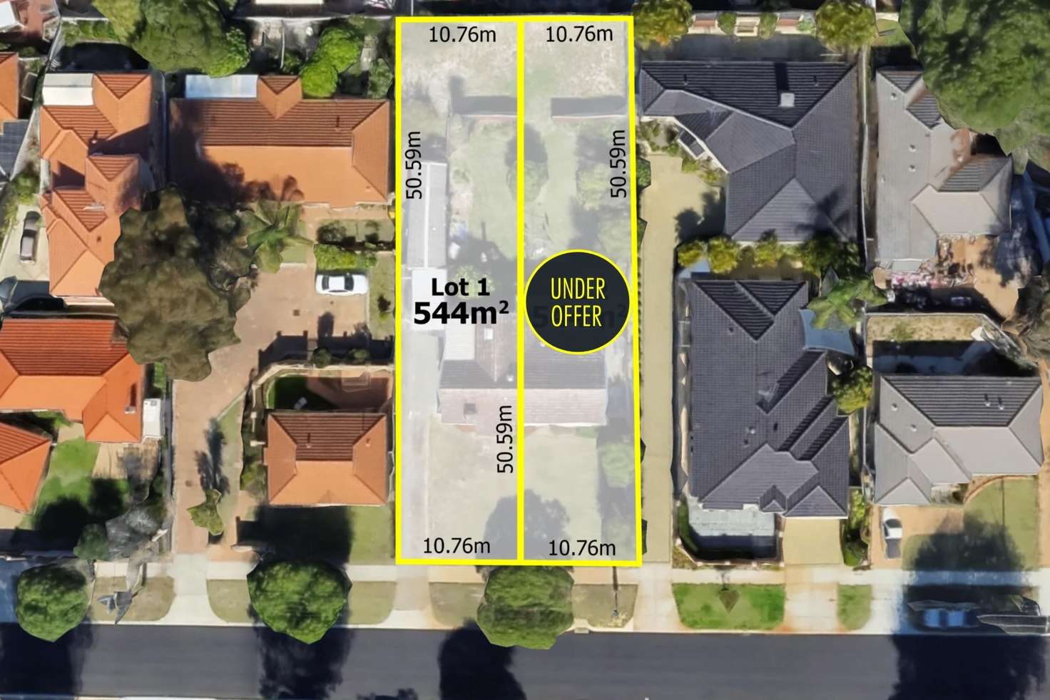 Main view of Homely residentialLand listing, LOT 1&2, 51 Griffin Crescent, Manning WA 6152