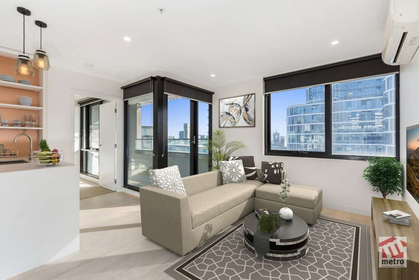 Main view of Homely apartment listing, 1405/386 Spencer Street, West Melbourne VIC 3003