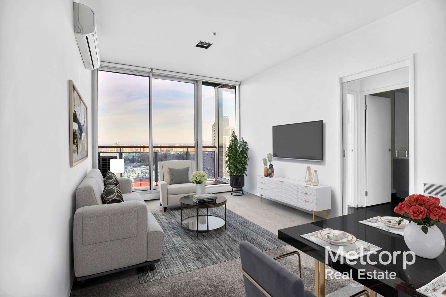 Main view of Homely apartment listing, 3505/483 Swanston Street, Melbourne VIC 3000