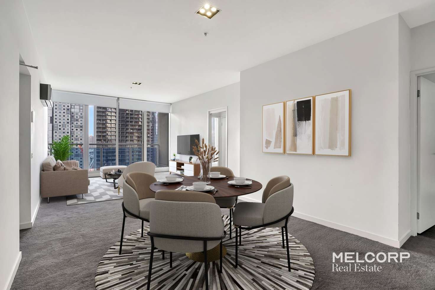 Main view of Homely apartment listing, 2201/483 Swanston Street, Melbourne VIC 3000