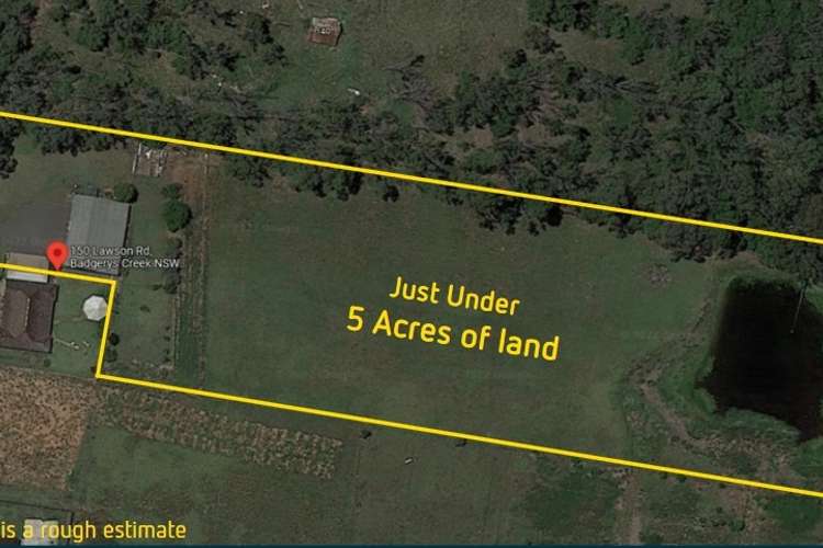 Main view of Homely acreageSemiRural listing, 150 Lawson Road, Badgerys Creek NSW 2555