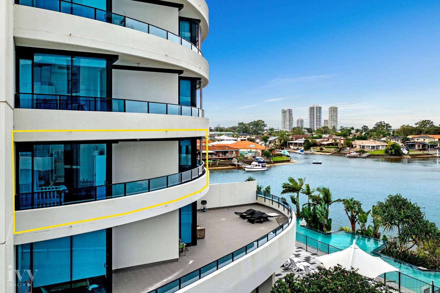 Main view of Homely unit listing, 1206/5 Harbour Side Court, Biggera Waters QLD 4216