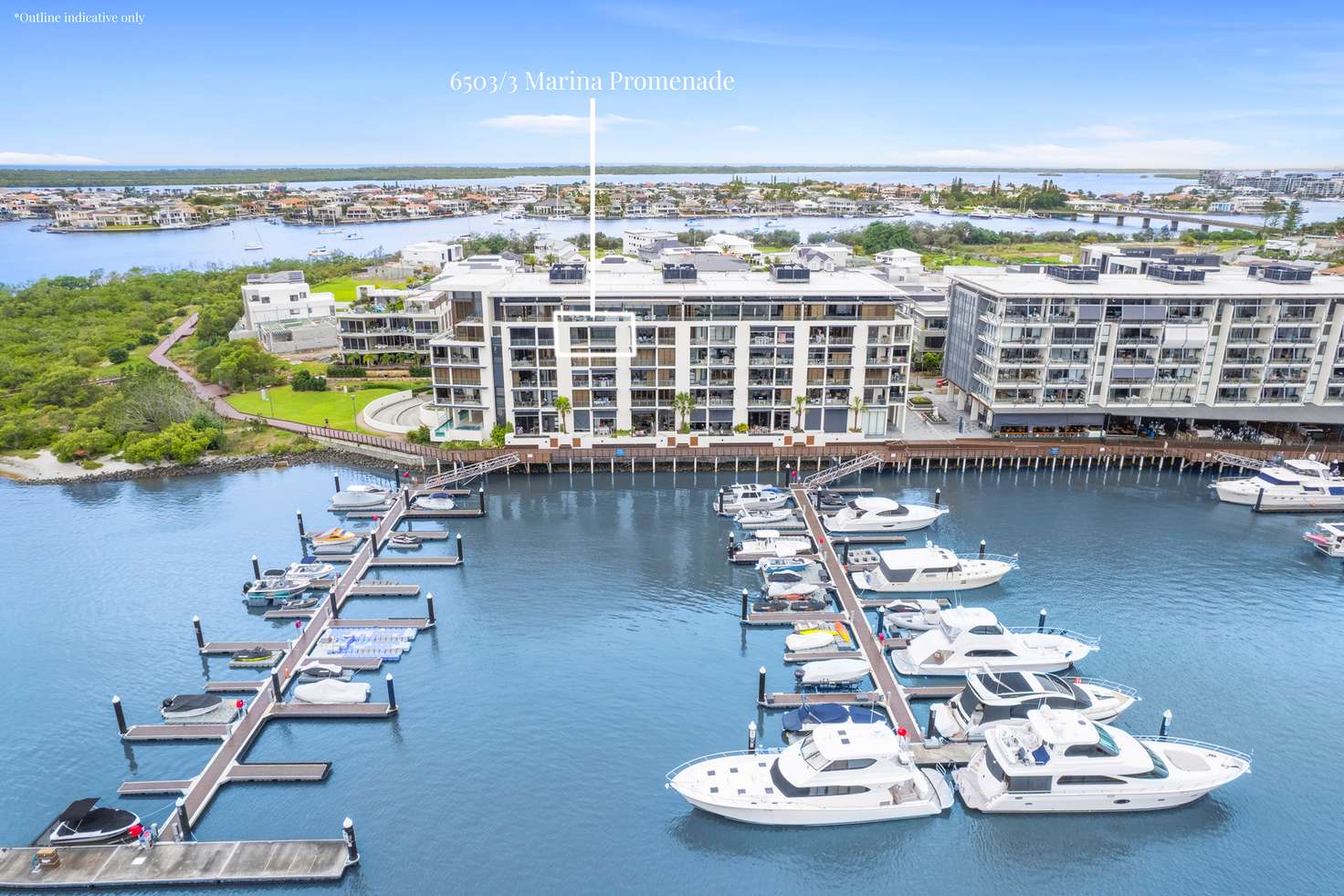 Main view of Homely apartment listing, 6503/6 Marina Promenade, Paradise Point QLD 4216