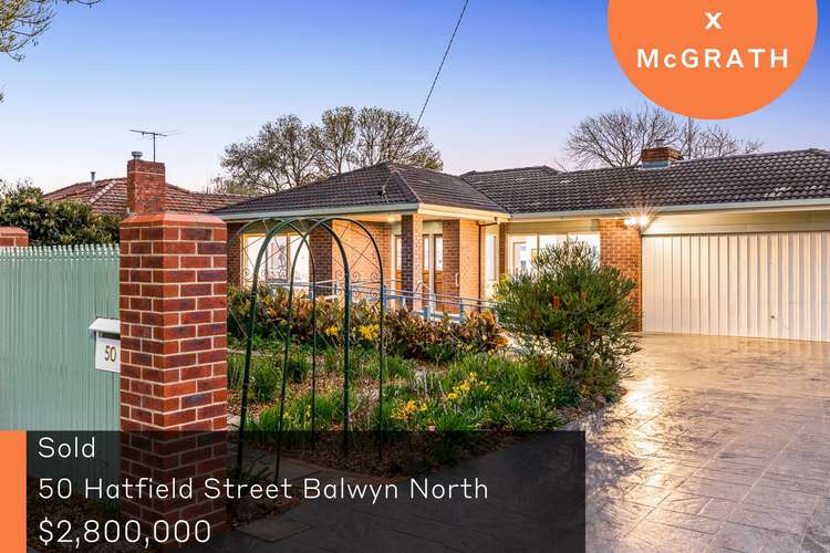 Main view of Homely house listing, 50 Hatfield Street, Balwyn North VIC 3104