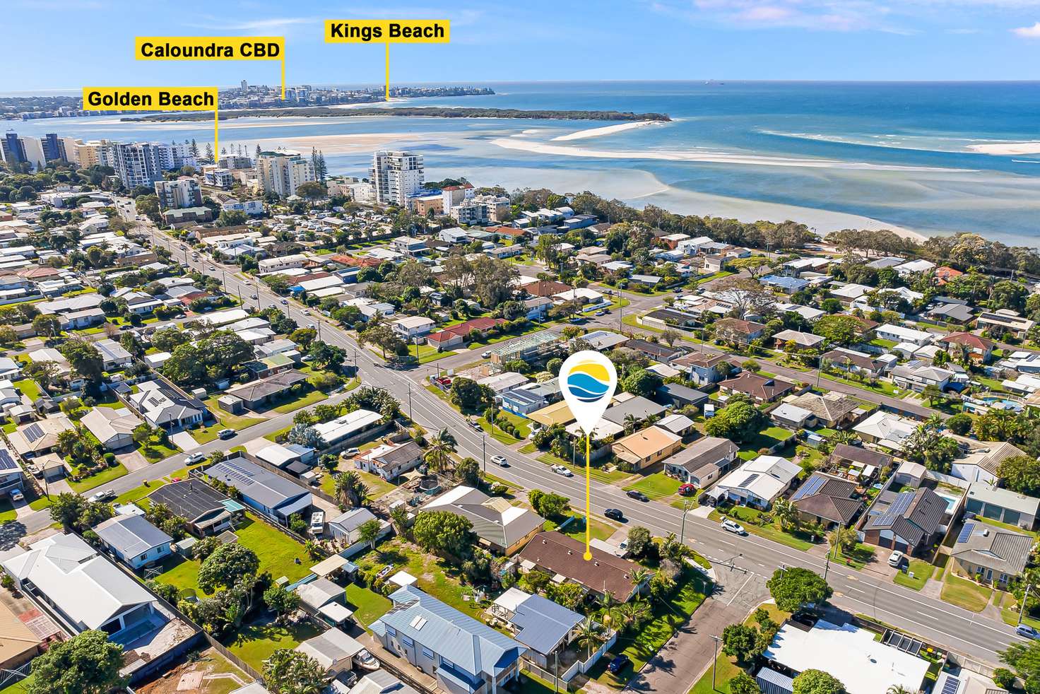 Main view of Homely unit listing, 1&2/1 Haig Street, Golden Beach QLD 4551