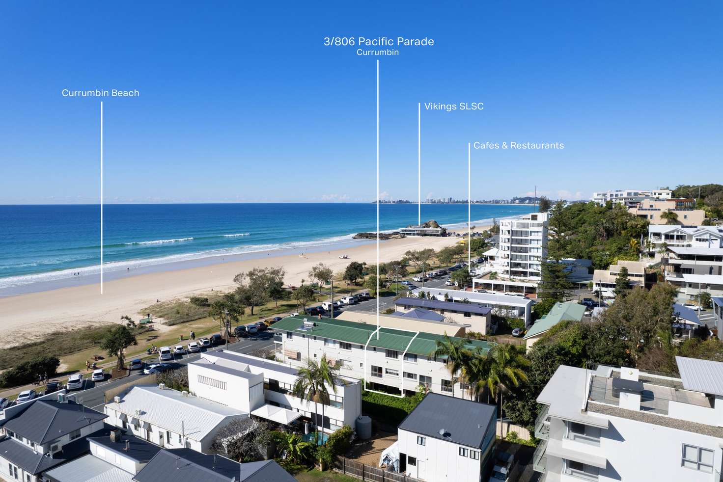 Main view of Homely unit listing, 3/806 Pacific Parade, Currumbin QLD 4223