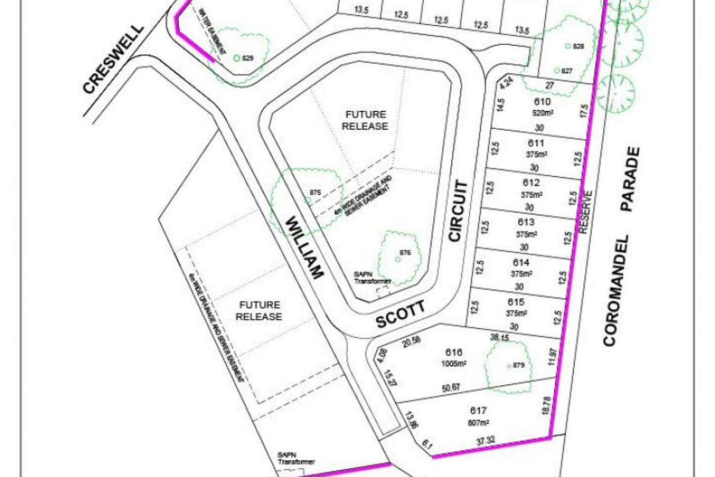 Main view of Homely residentialLand listing, Lot 605 William Scott Cct, Craigburn Farm SA 5051