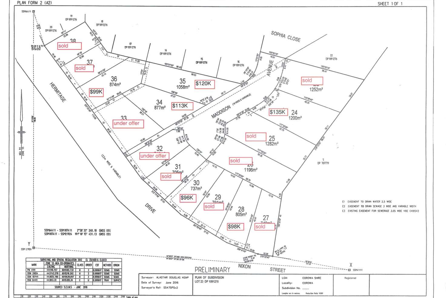 Main view of Homely residentialLand listing, Lot 34 Maddison Ave, Corowa NSW 2646