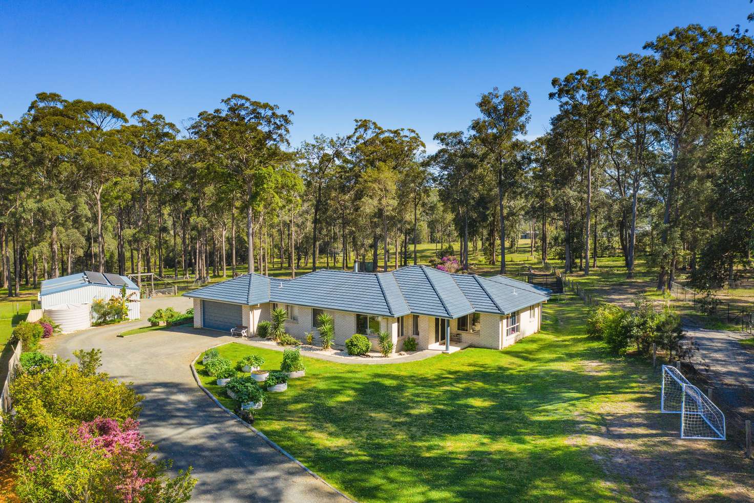Main view of Homely acreageSemiRural listing, 42 Forest Oak Rd, King Creek NSW 2446