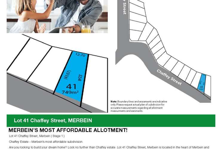 Third view of Homely residentialLand listing, Lot/41 Chaffey St, Merbein VIC 3505