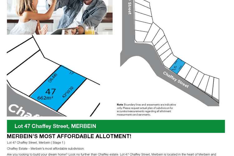 Third view of Homely residentialLand listing, Lot/47 Chaffey St, Merbein VIC 3505