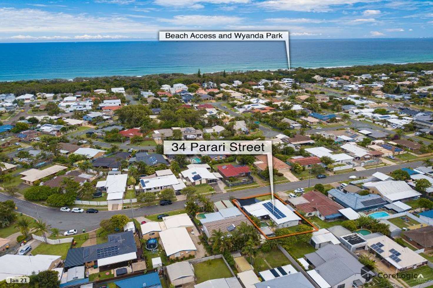 Main view of Homely house listing, 34 Parari St, Warana QLD 4575