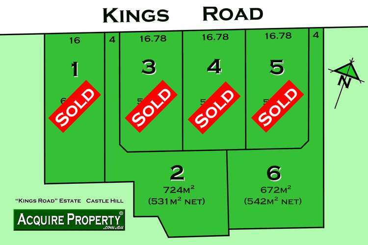 Main view of Homely residentialLand listing, LOT s 1-6, 75-81 Kings Road, Castle Hill NSW 2154