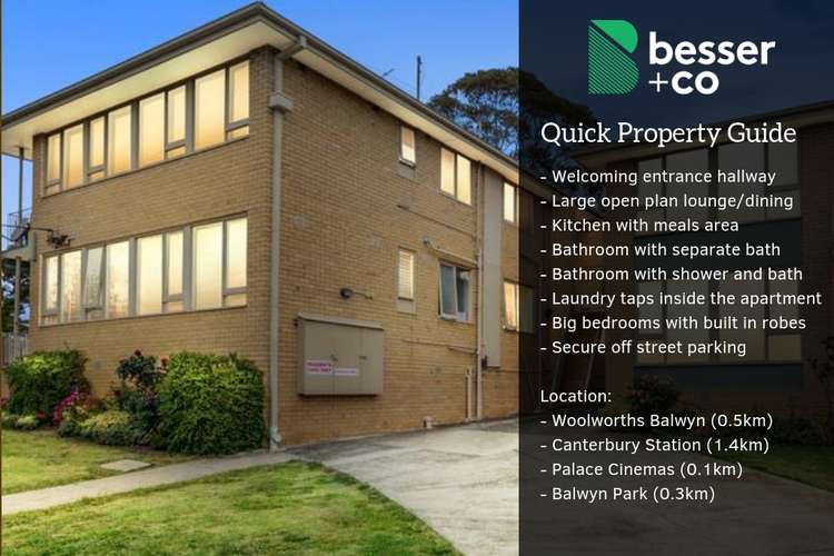 Main view of Homely apartment listing, 8/206 Whitehorse Road, Balwyn VIC 3103