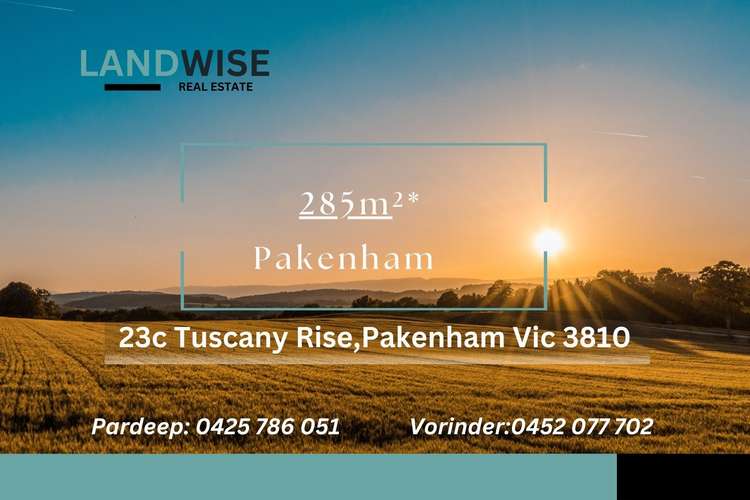 Main view of Homely residentialLand listing, 23 Tuscany Rise, Pakenham VIC 3810