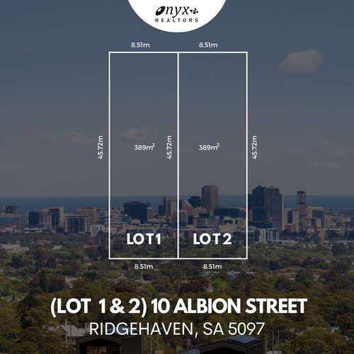 LOT Lot 1 & Lot 2, 10 Albion Street, Ridgehaven SA 5097