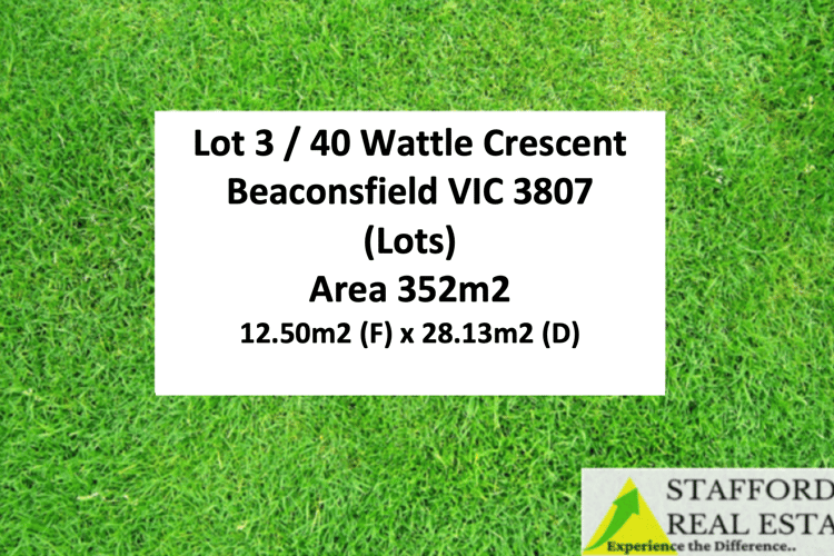 Main view of Homely residentialLand listing, 3/40 Wattle Crescent, Beaconsfield VIC 3807
