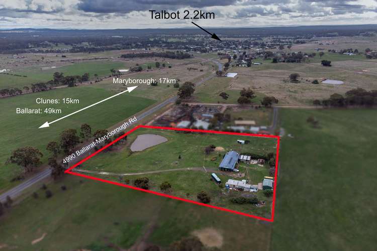 Second view of Homely acreageSemiRural listing, 4990 Ballarat-Maryborough Road, Talbot VIC 3371
