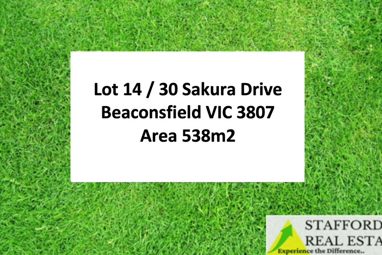 Main view of Homely residentialLand listing, LOT 14, 30 Sakura Drive, Beaconsfield VIC 3807