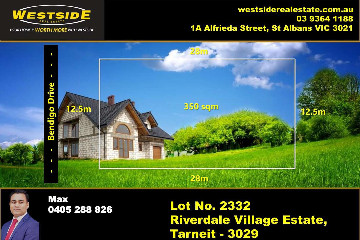 Main view of Homely residentialLand listing, LOT 2332/lot Bendigo Drive, Tarneit VIC 3029