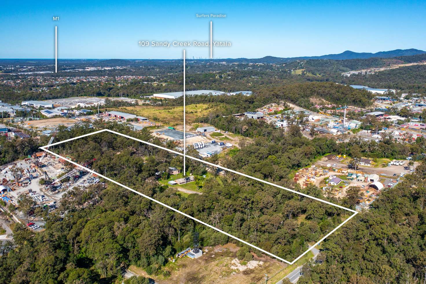 Main view of Homely acreageSemiRural listing, 109 Sandy Creek Road, Yatala QLD 4207