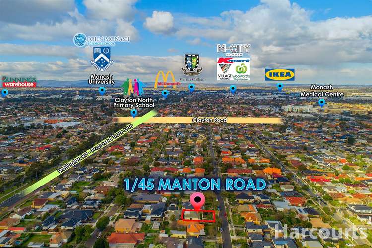 Second view of Homely unit listing, 1/45 Manton Road, Clayton VIC 3168