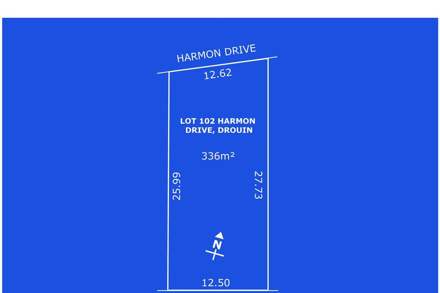 Main view of Homely residentialLand listing, Lot 102 Harmon Drive, Drouin VIC 3818