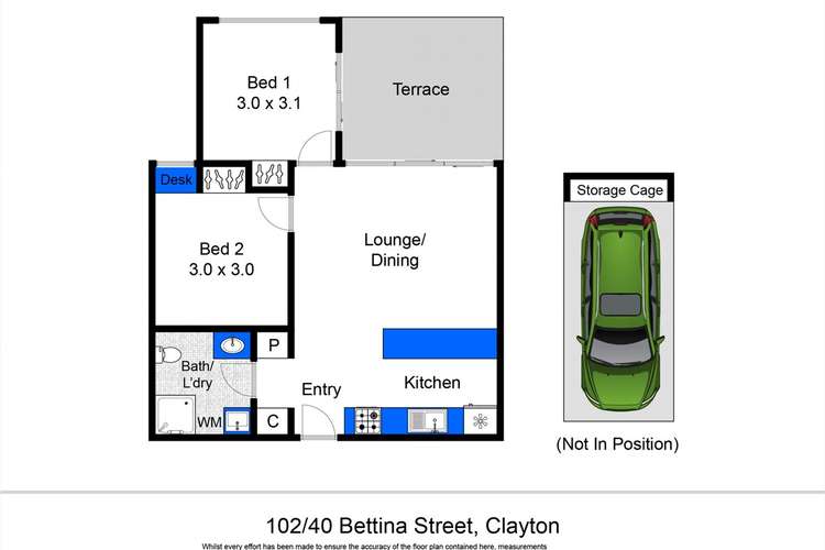 Third view of Homely apartment listing, 102/40 Bettina Street, Clayton VIC 3168