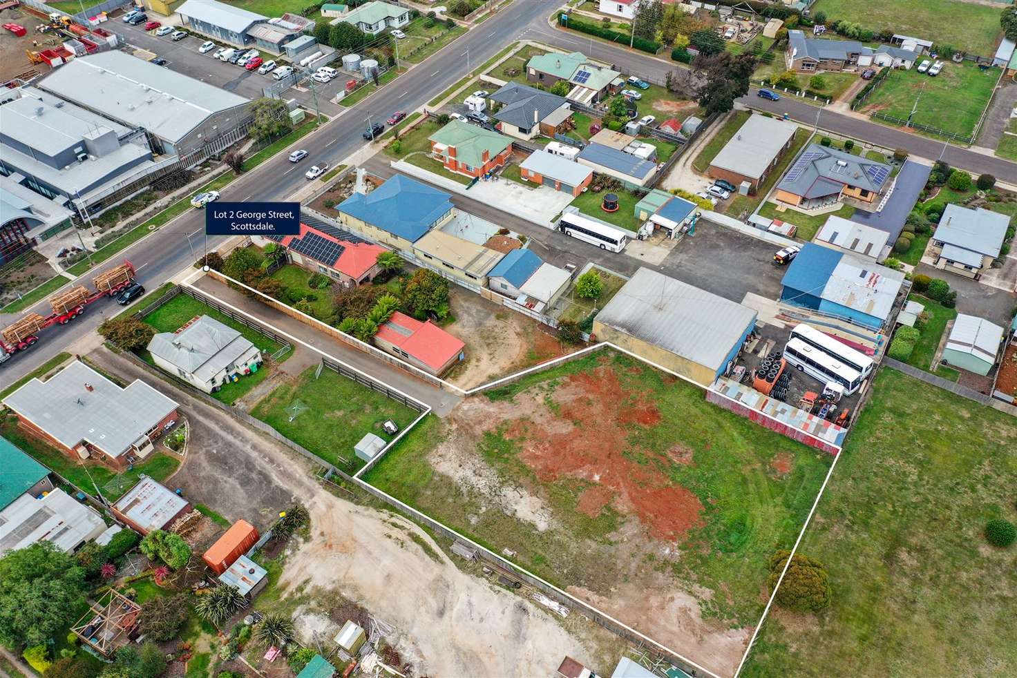 Main view of Homely residentialLand listing, Lot 2, LOT Lot 2, 77B George Street, Scottsdale TAS 7260