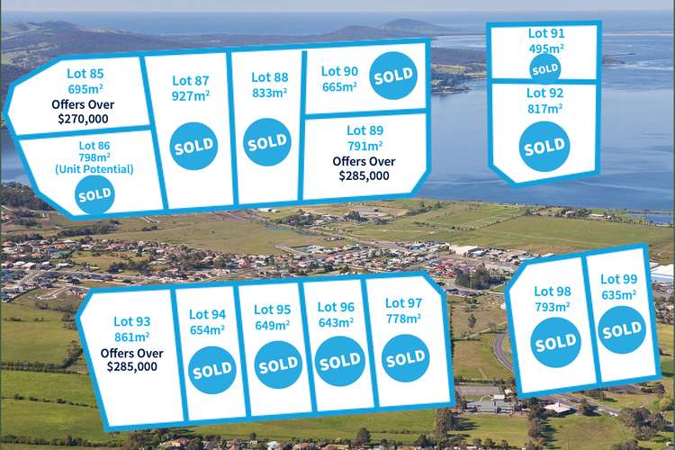 Main view of Homely residentialLand listing, Lot 85 Stage 9 Oakdowns Estate, Rokeby TAS 7019