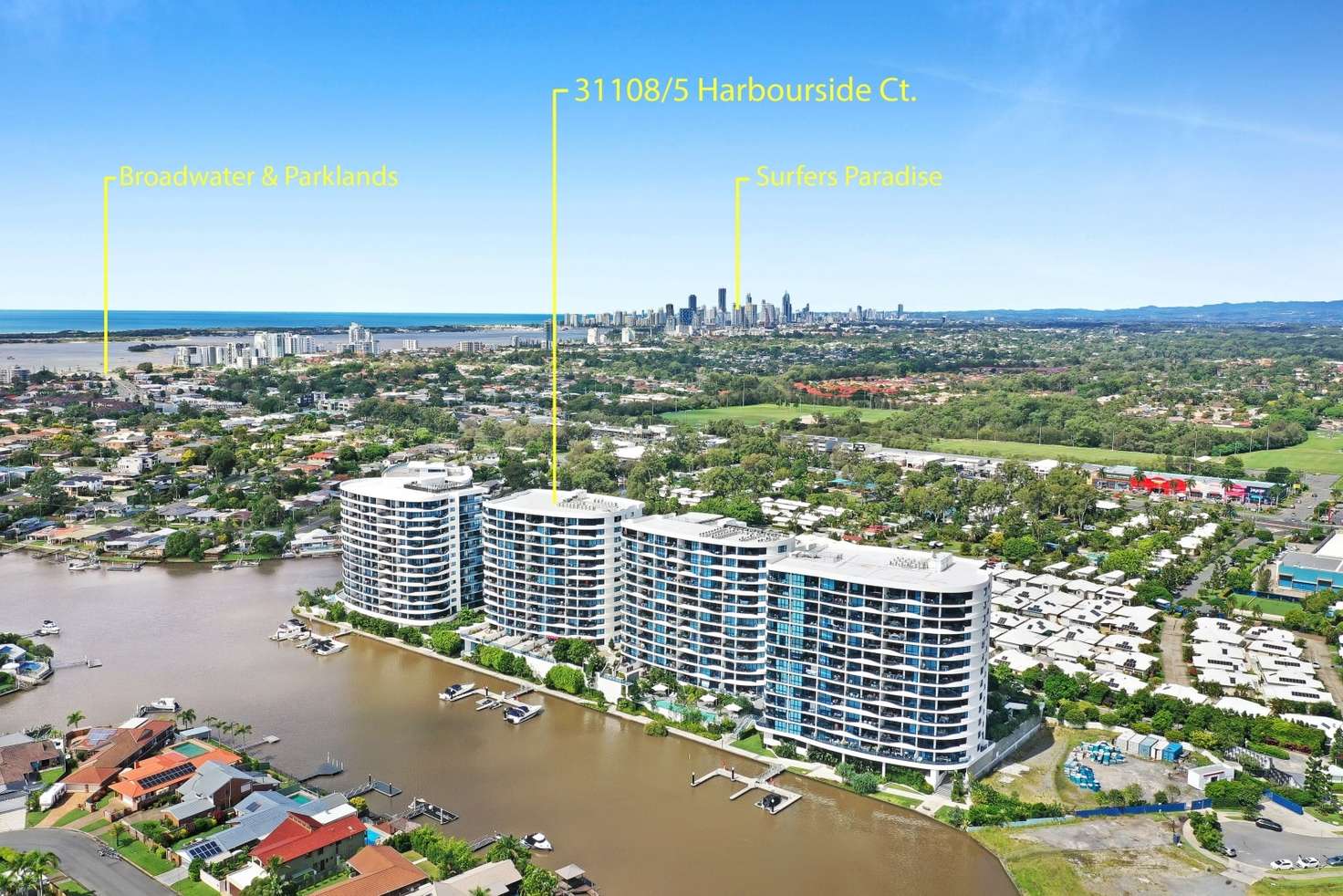 Main view of Homely apartment listing, 31108/5 Harbour Side Court, Biggera Waters QLD 4216